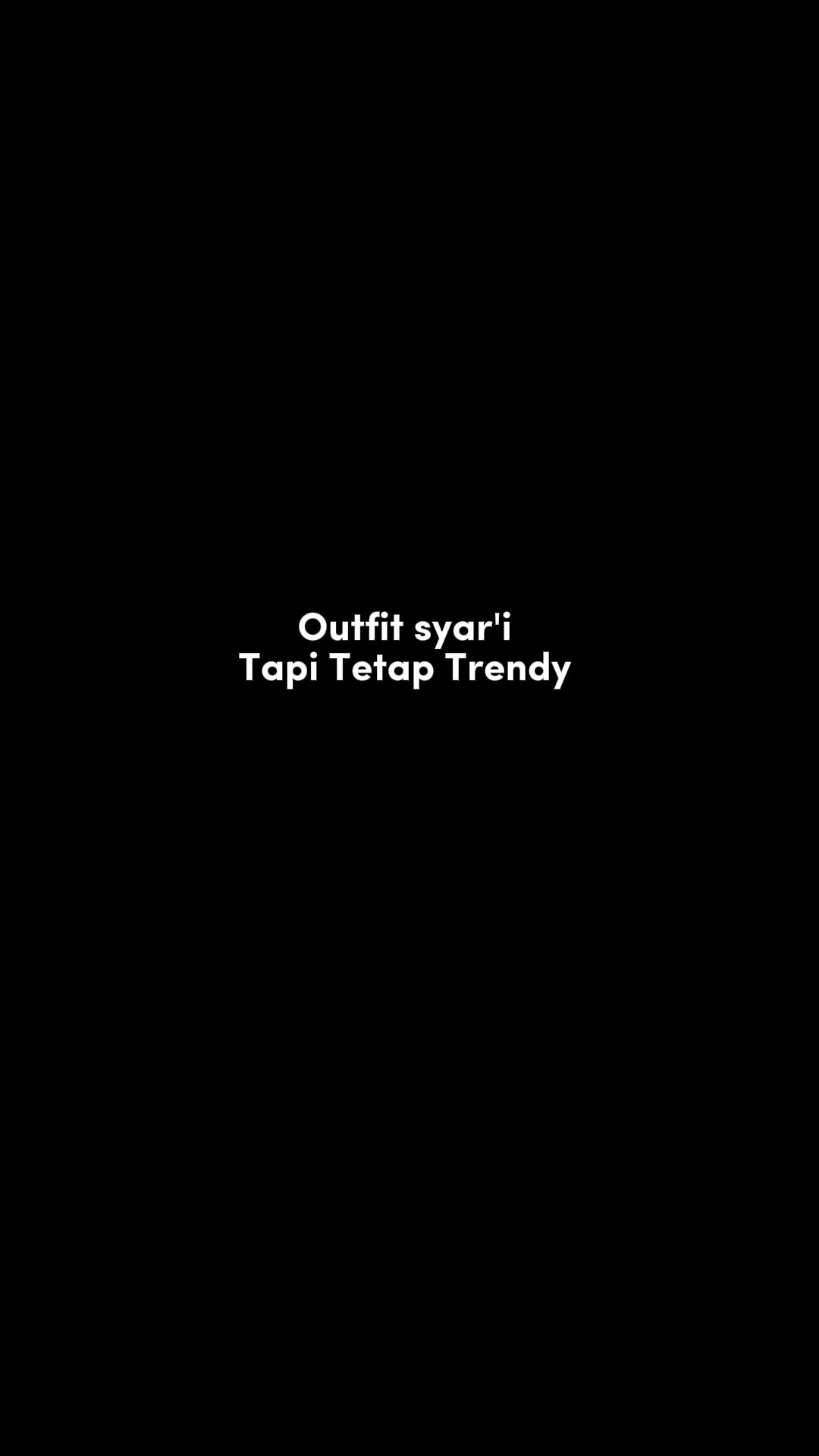Pakaian syar 'i tetap 