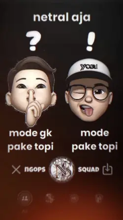 Mode gk pakai topi