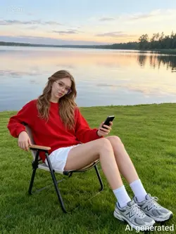 Sitting on Outdor Ai