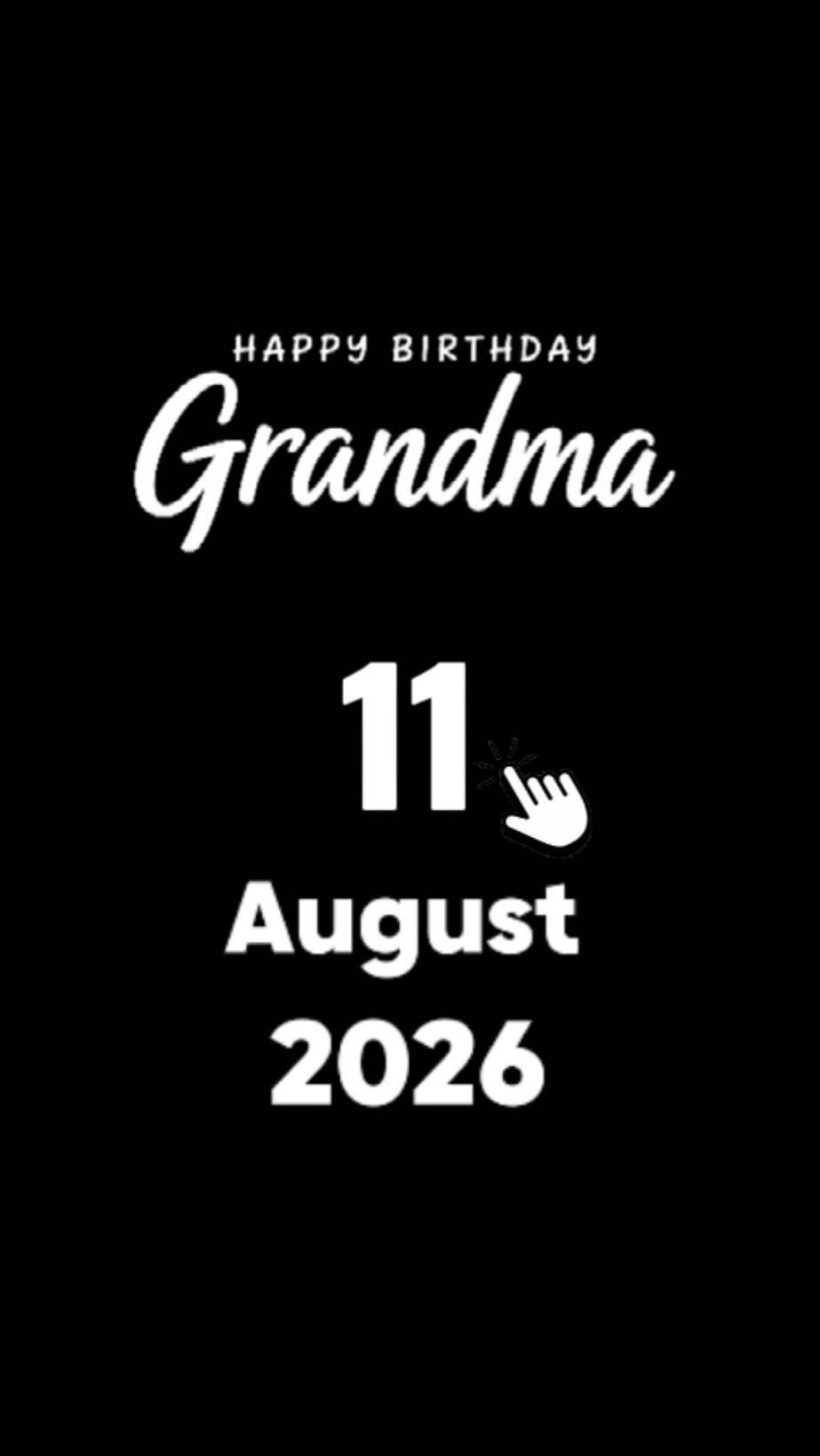 HBD GRANDMA 11 DE AGOSTO