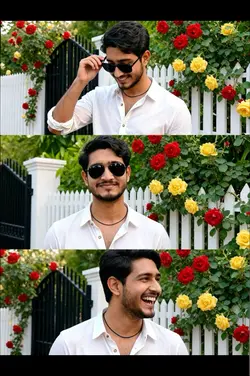 Roses & White Shirt 