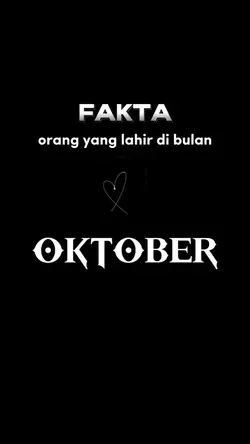 OKTOBER Kelahiranku