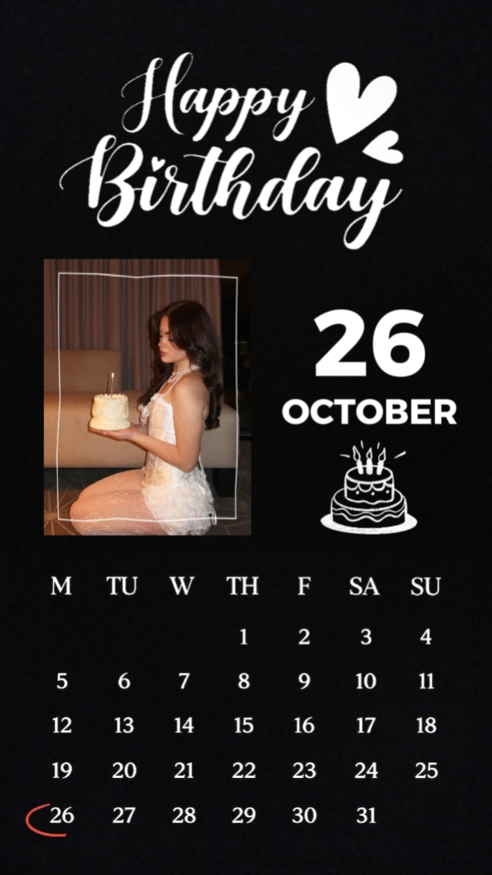 BIRTHDAY 26 OCTOBER 