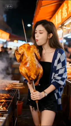 AI mukbang Chicken
