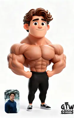 AI Job Caricature 3D