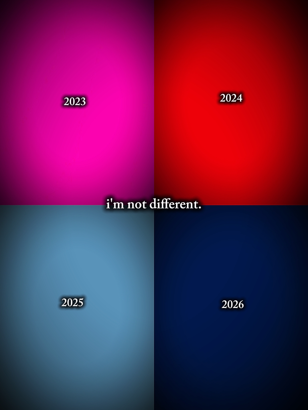 Je ne suis pas différent