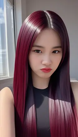 hair color maroon