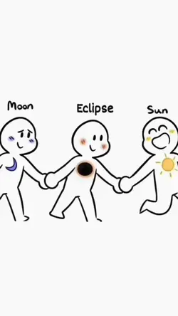 Moon eclipse sun