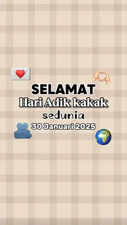 Hari adik kakak