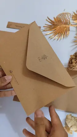 undangan amplop rust