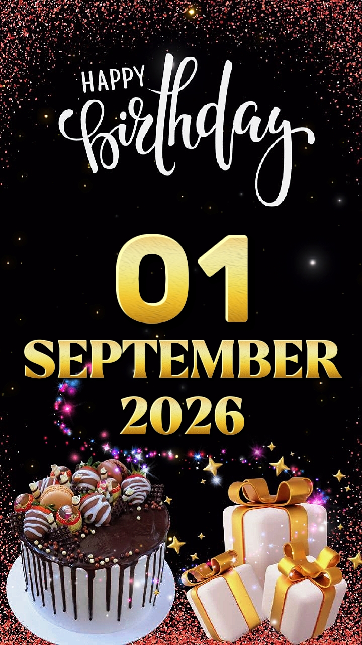 Birthday 1 Sept 2026