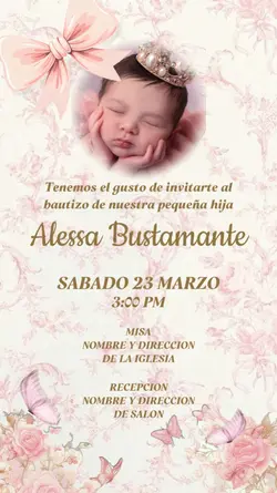 Invitacion Bautizo 