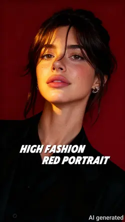 Fashion Red Portrait