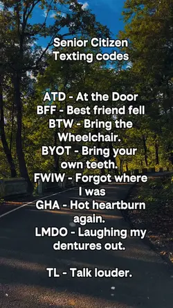 Senior Citizen texti
