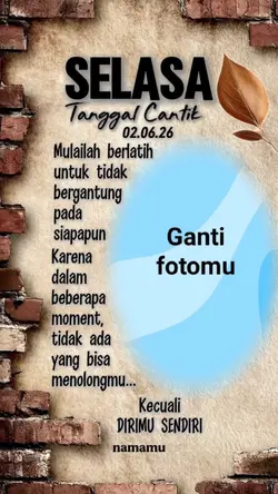 Selasa Tgl cantik