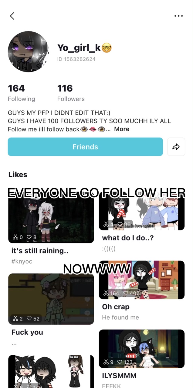 follow her or else😡