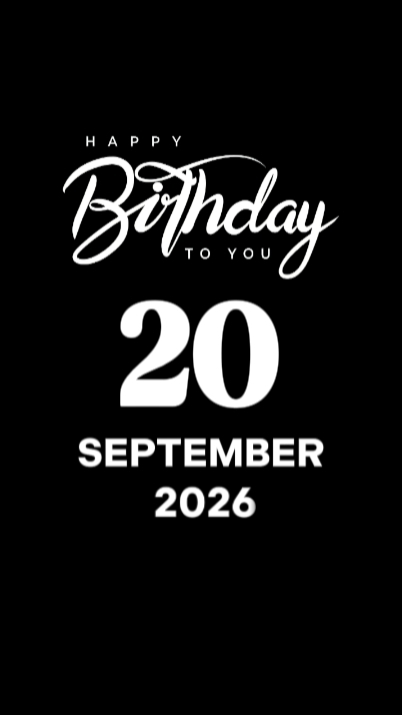 HBD SON 20 SEPTEMBER