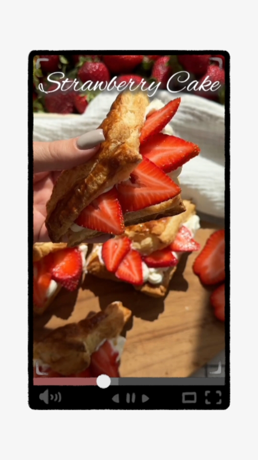 Bolo de morango 