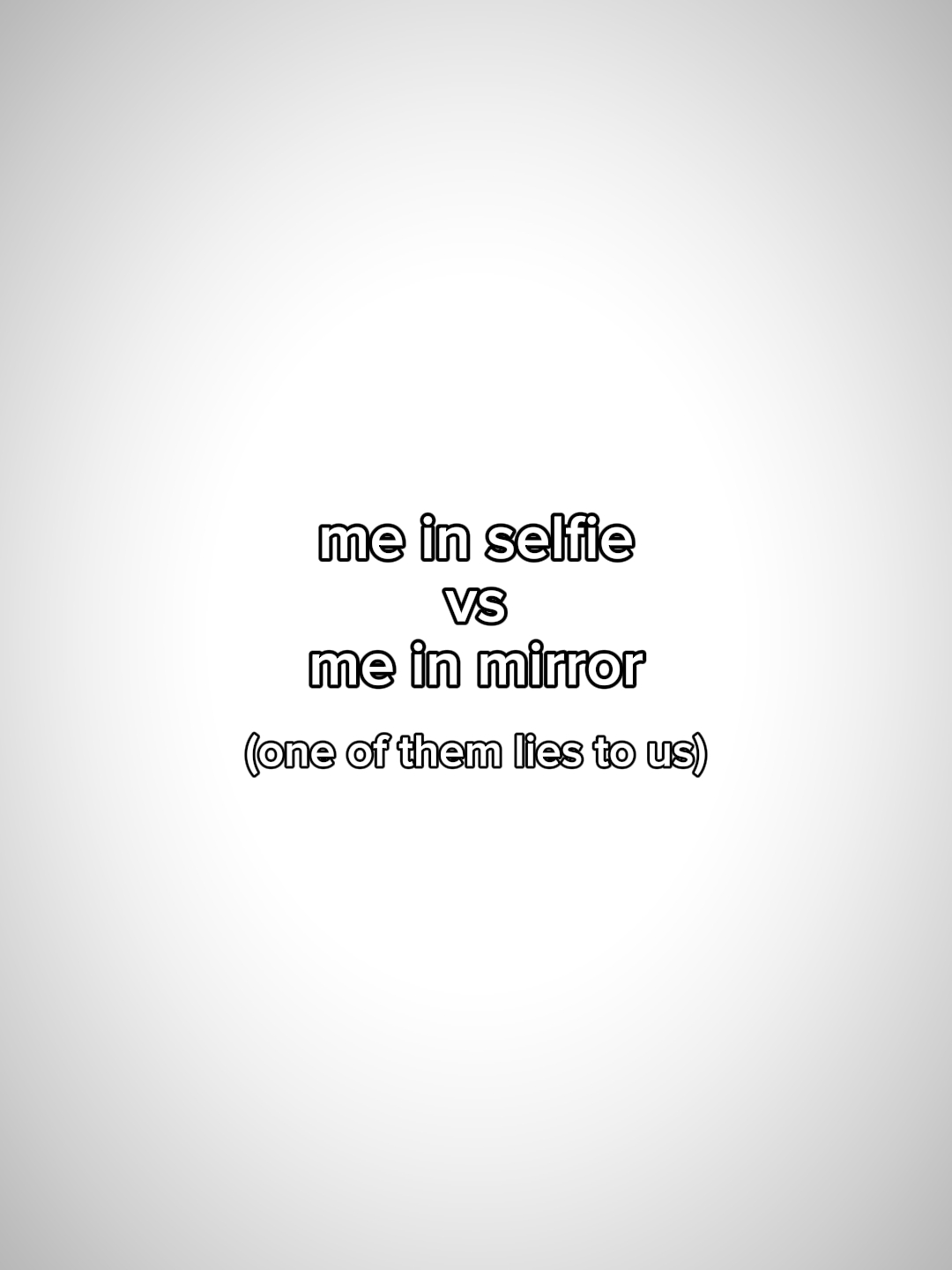 Selfie vs espejo