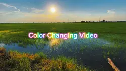 Color changing video