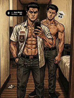 manga style muscle