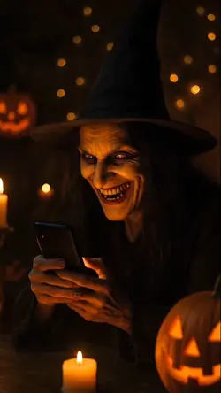 heloween witch phone