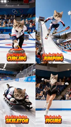 うちの子冬季オリンピックで活躍