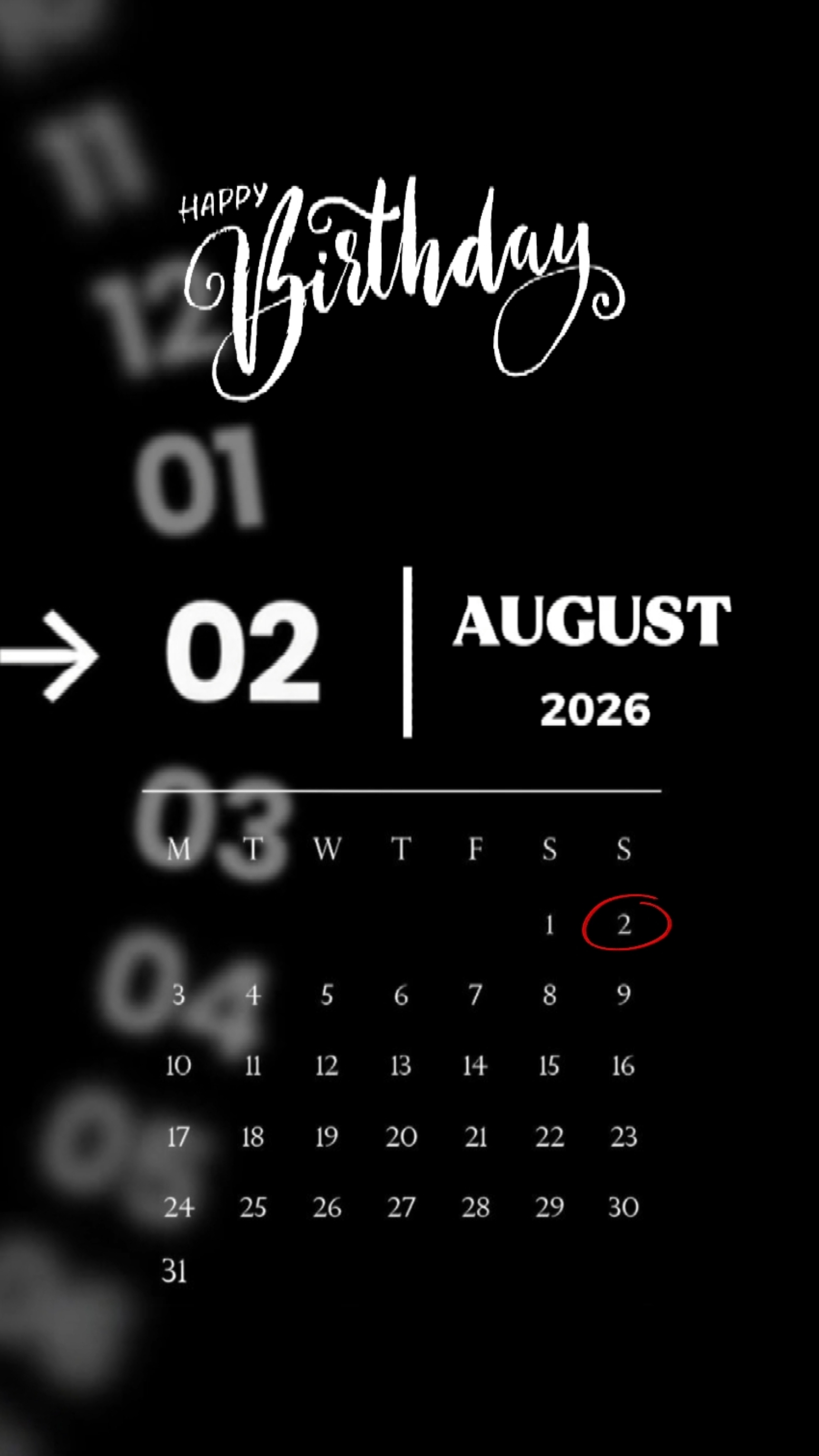 BIRTHDAY 02 AUGUST 