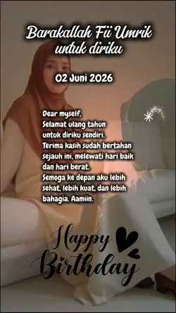 Ultah diriku 2 Juni