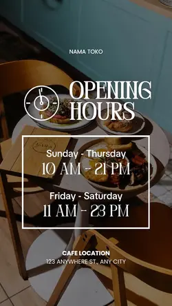 opening hours