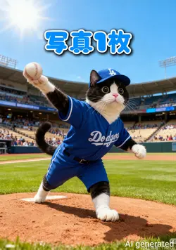 ドジャース ピッチャー 写真1枚