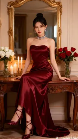 red dress