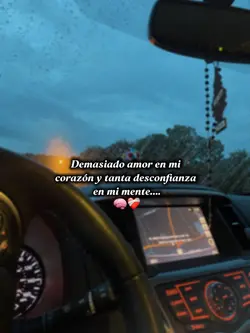 Amor y desconfianza❤️‍🩹