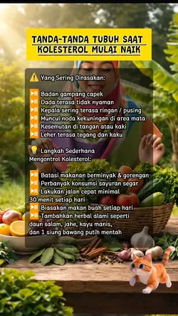tanda kolesterol 