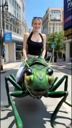 Riding Giant Insect