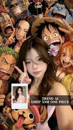 ghép ảnh one piece