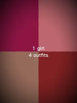 1 girl 4 outfit 