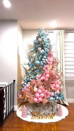 Pink&blue tree idea