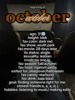 october stats!! 