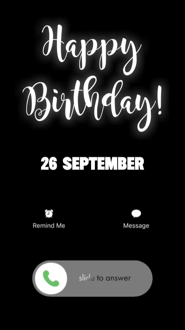 26 de setembro aniversário 