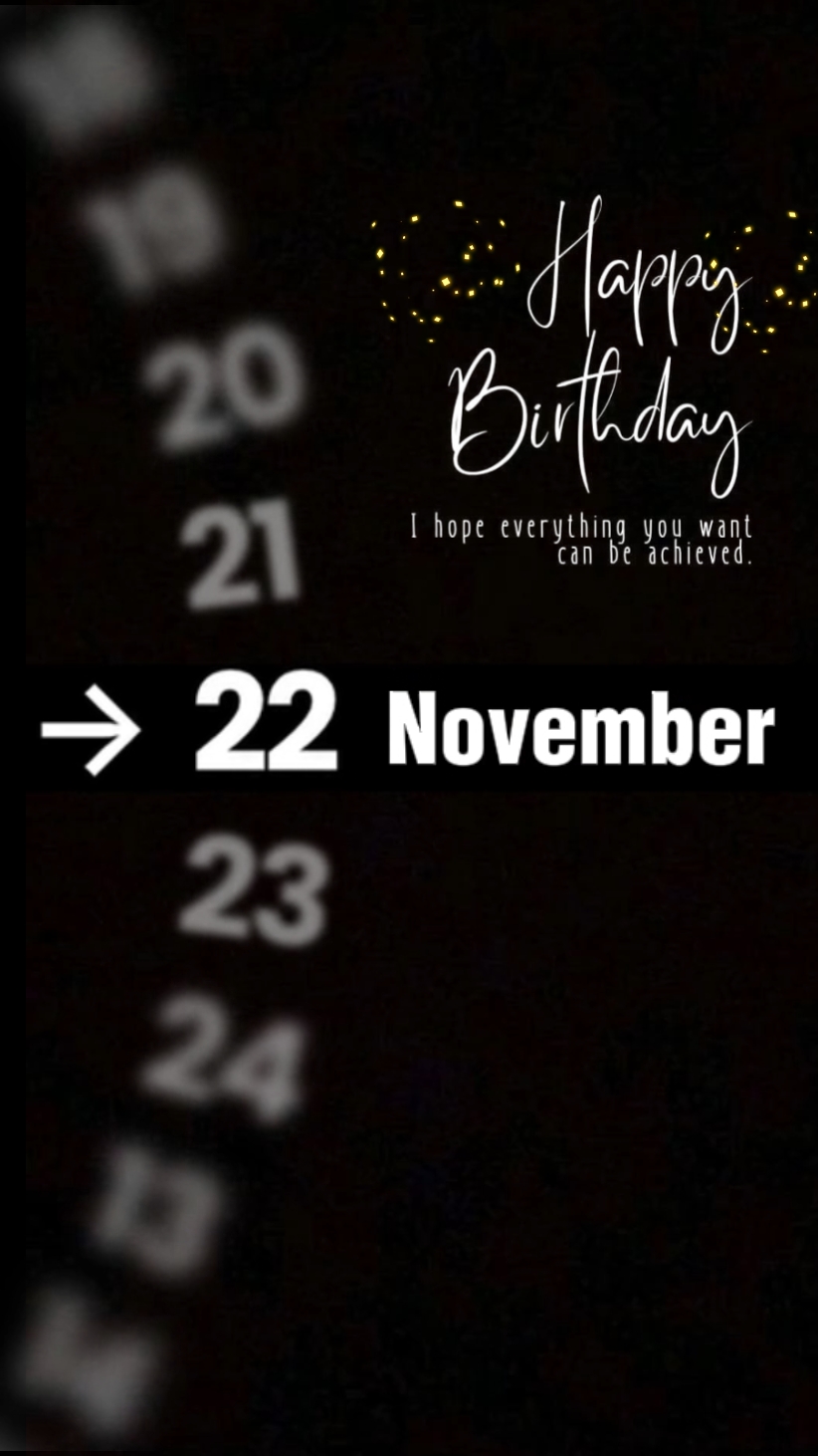 HBD 22 November