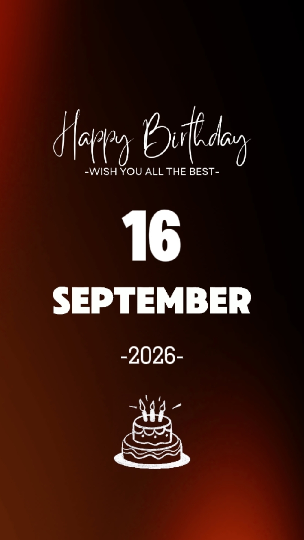 16 SEPTEMBER HBD