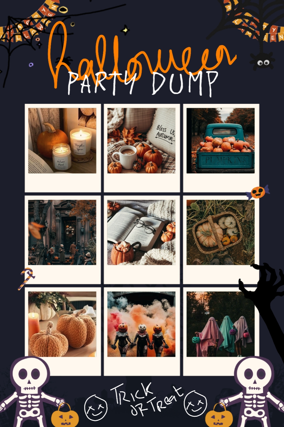 Halloween party dump