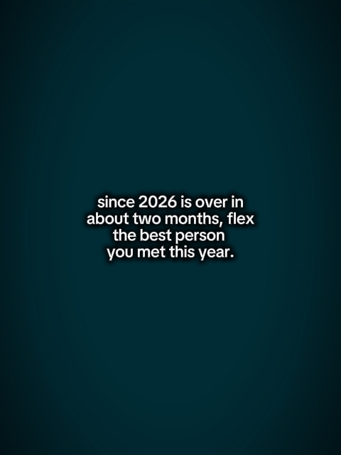since 2026 is over