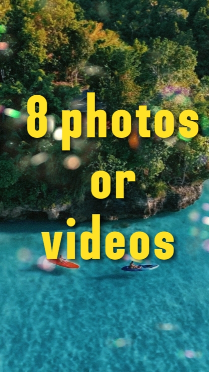 8 fotos o videos 