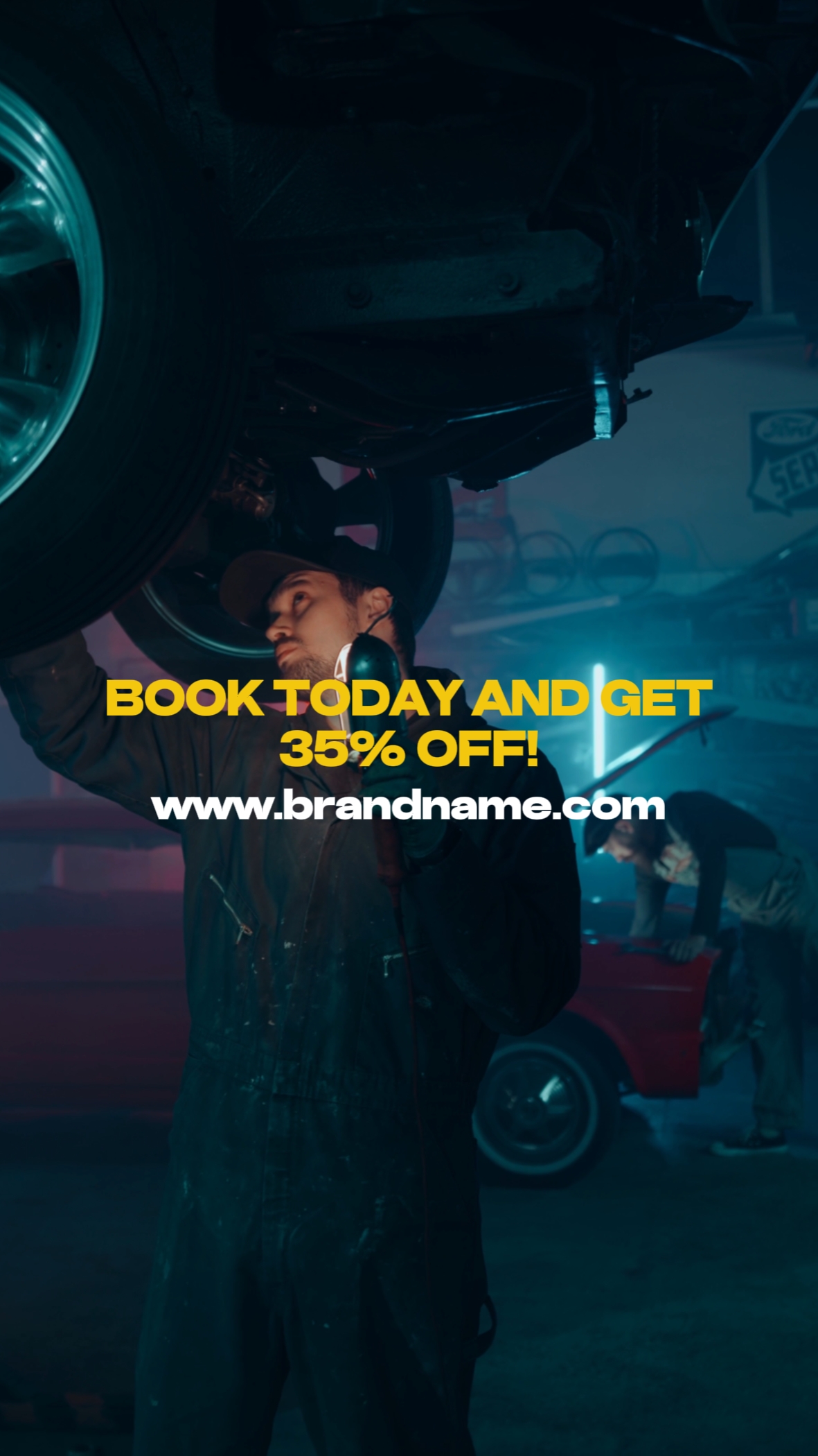 Übergang Reparatur Auto Promo Anzeigen