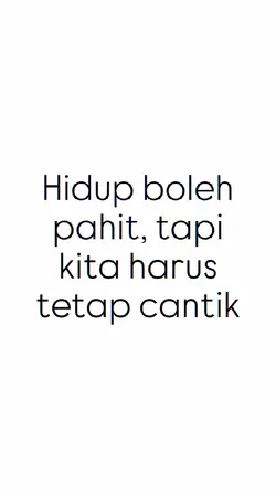 hidup boleh pahit