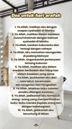 Doa hari arafah