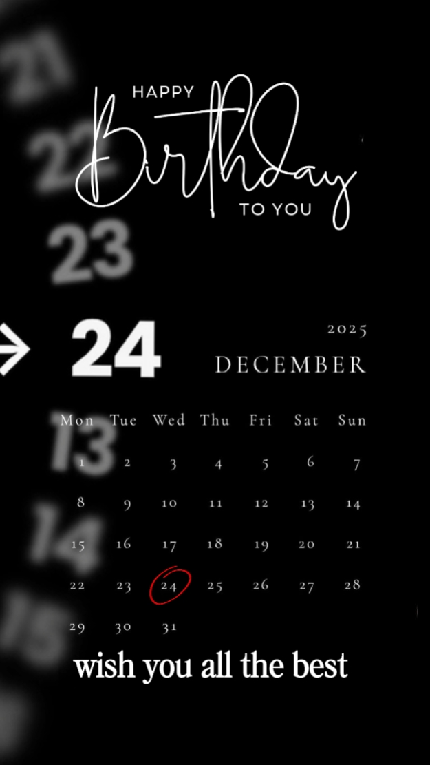 HBD 24 DE DICIEMBRE 