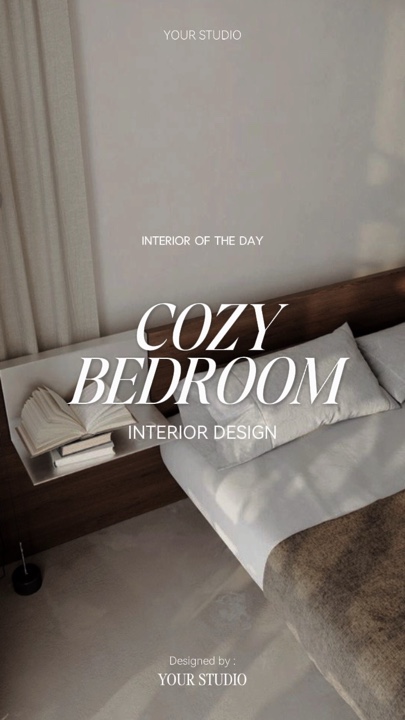 Cozy bedroom design